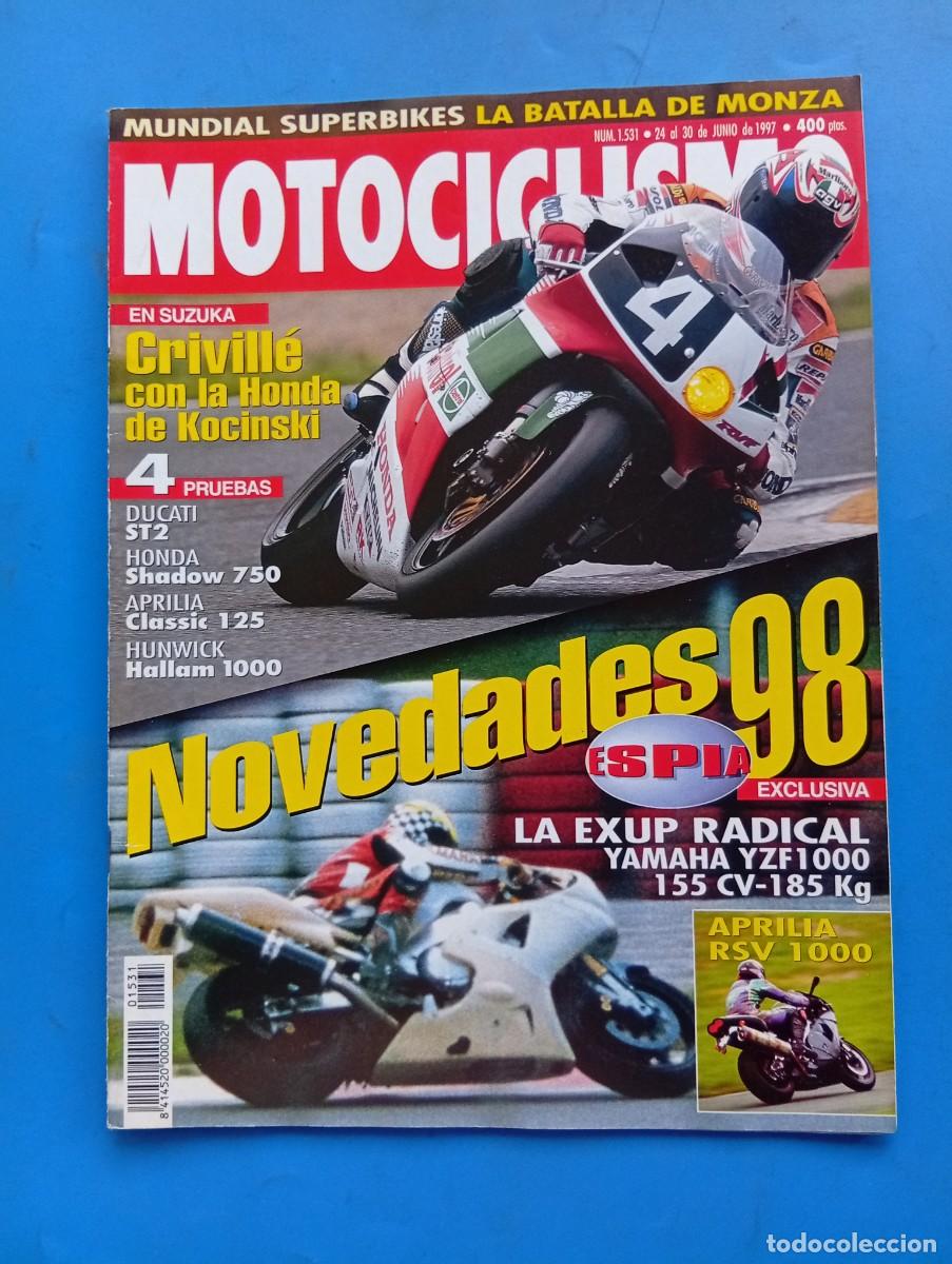 Coches y Motocicletas: MOTOCICLISMO. N&ordm; 1531. JUNIO 1997. NOVEDADES 98. LA EXUP RADICAL YAMAHA TZF 1000.. LEER.
