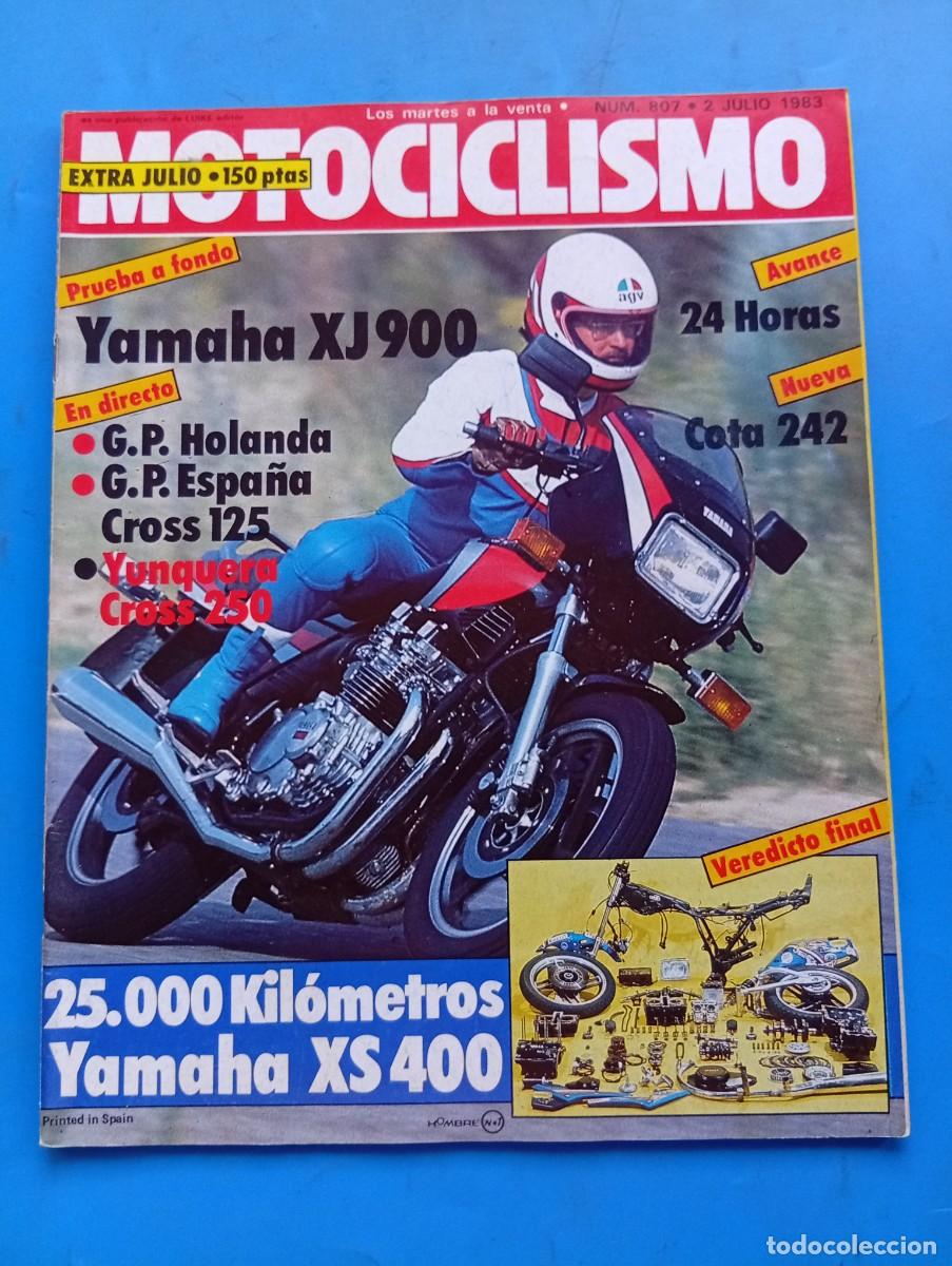 Coches y Motocicletas: MOTOCICLISMO. N&ordm; 807. A&Ntilde;O 1983. PRUEBA: YAMAHA XJ 900. TROFEO VELOCIDAD ALGEMES&Iacute;... LEER.