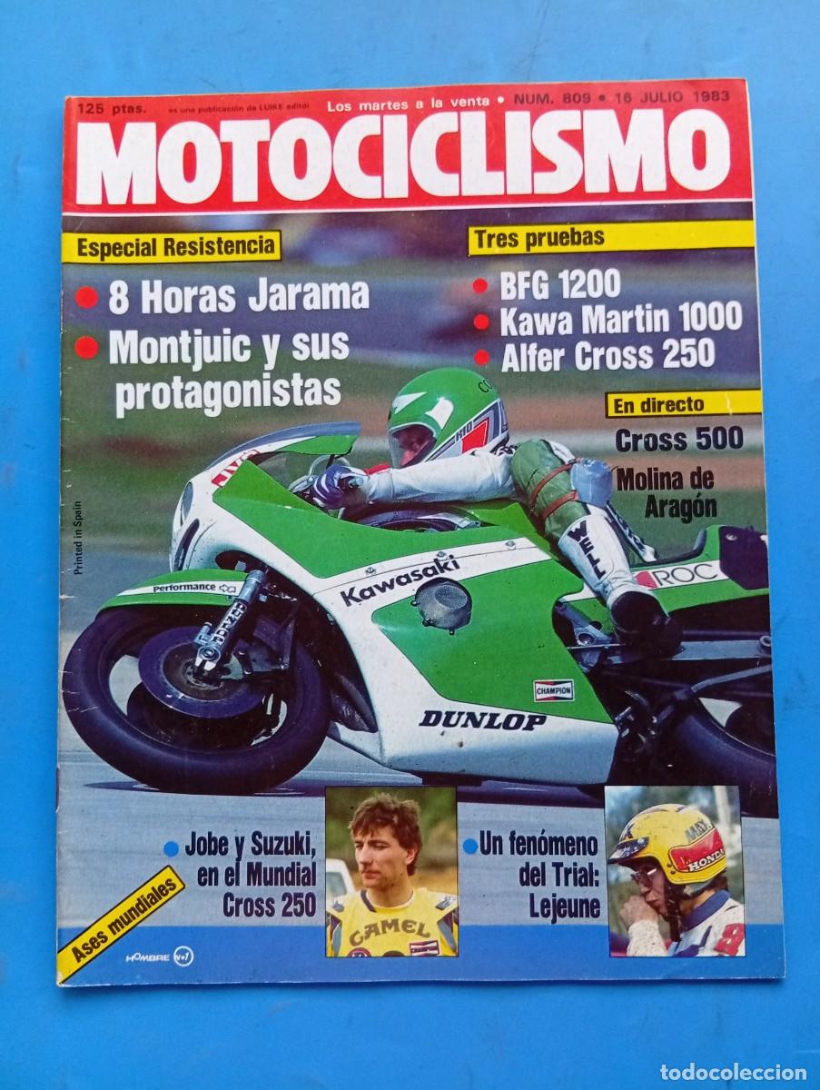 Coches y Motocicletas: MOTOCICLISMO. N&ordm; 809. A&Ntilde;O 1983. PRUEBA: MART&Iacute;N KAWASAKI 1000. 14 A&Ntilde;OS: PEUGEOT CXE. OCHO HORA.. LEER