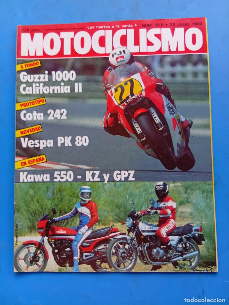 Coches y Motocicletas: MOTOCICLISMO. N&ordm; 810. A&Ntilde;O 1983. GUZZI 1000 CALIFORNIA II. VESPA PK80. KAWA 550-KZ. MUNDIAL DE.. LEER