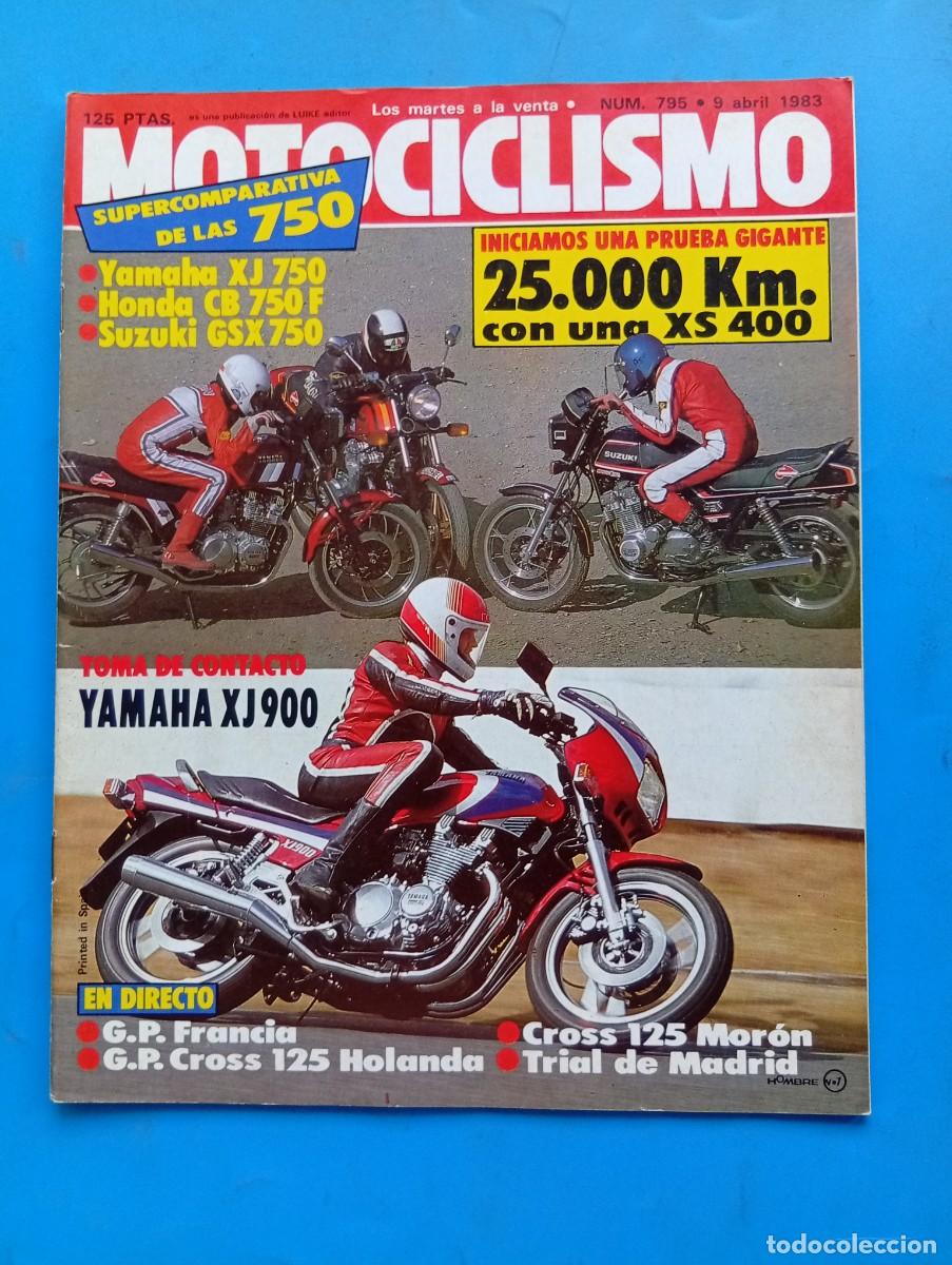 Coches y Motocicletas: MOTOCICLISMO. N&ordm; 795. A&Ntilde;O 1983. PRUEBA COMPARATIVA: HONDA-SUZUKI-YAMAHA 750. GRAN PREMIO DE.... LEER
