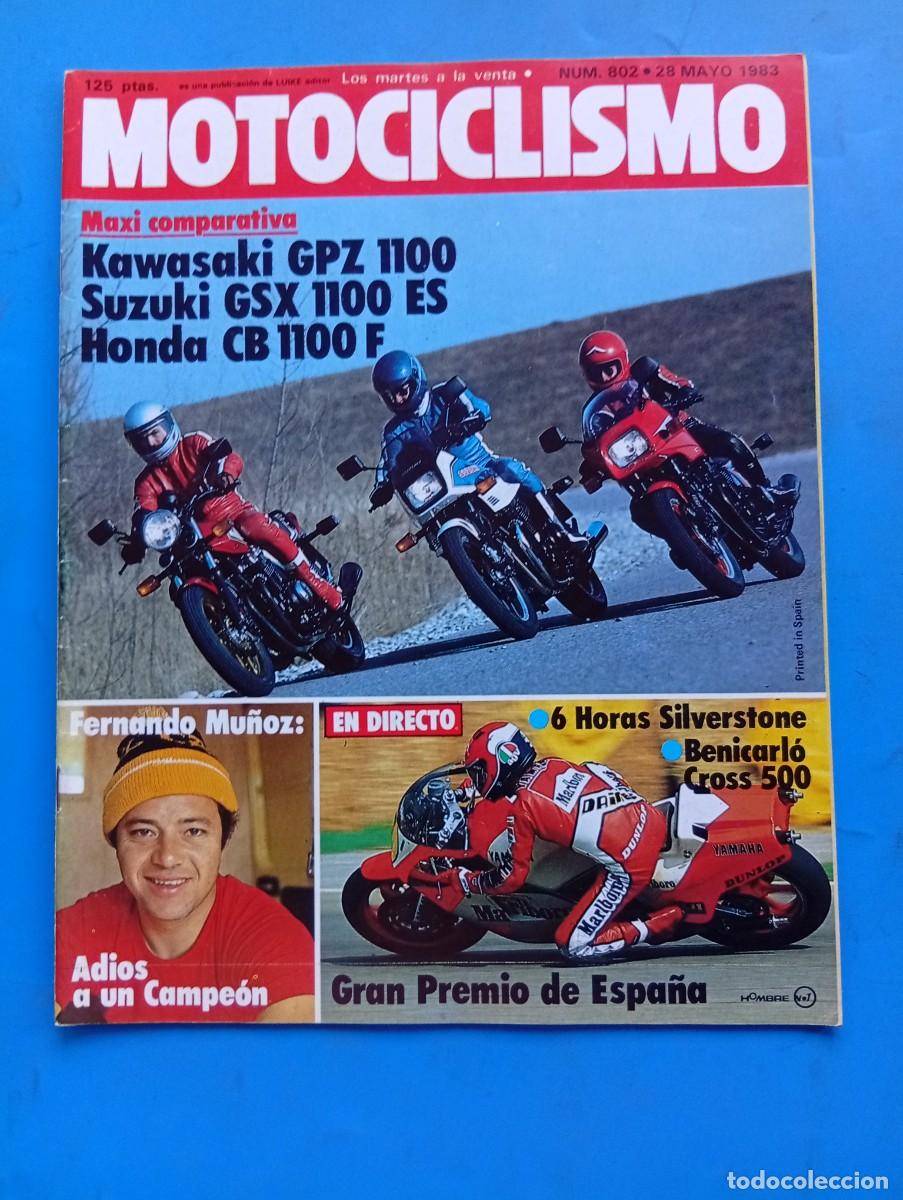 Coches y Motocicletas: MOTOCICLISMO. N&ordm; 802. A&Ntilde;O 1983. PRUEBA COMPARATIVA: KAWASAKI GPZ 1100 vs SUZUKI GSX 1100 ES. .. LEER
