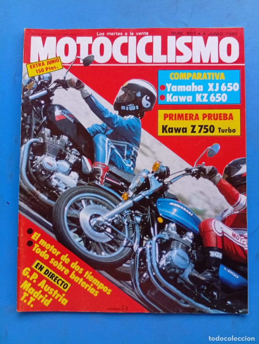 Coches y Motocicletas: MOTOCICLISMO. N&ordm; 803. A&Ntilde;O 1983. PRUEBA: HUSQVARNA 250 CROSS. KAWASAKI Z 750 TURBO. GRAN PREMI.. LEER
