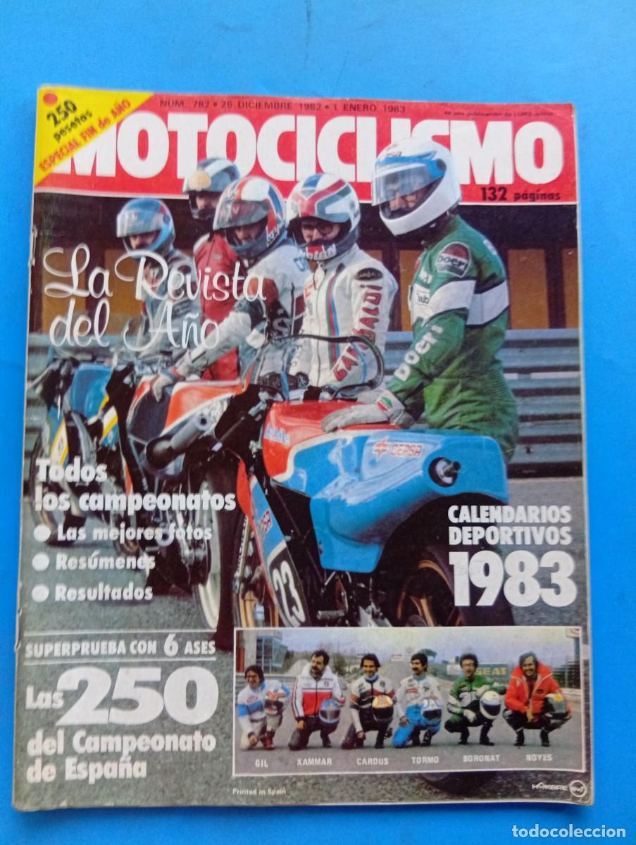 Coches y Motocicletas: MOTOCICLISMO. N&ordm; 782. A&Ntilde;O 1983. CAMPEONATO DEL MUNDO DE TRIAL. TRIANGULAR DE MOTO-CROSS TROFE.. LEER