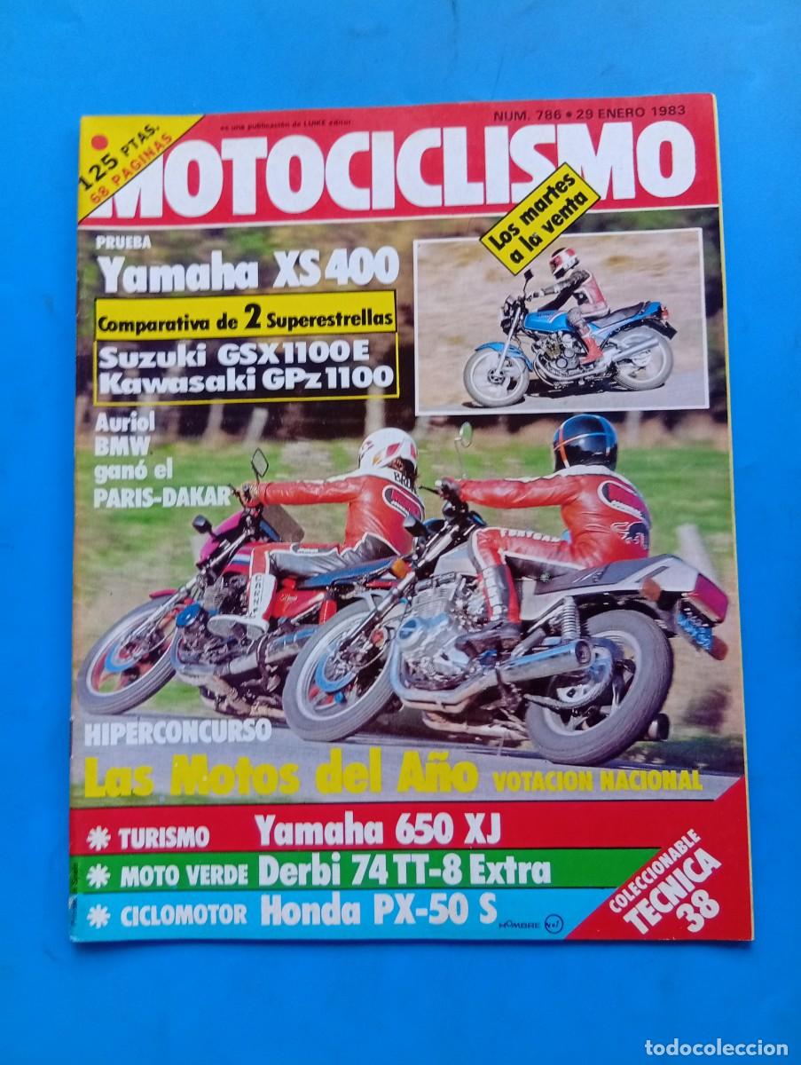 Coches y Motocicletas: MOTOCICLISMO. N&ordm; 786. A&Ntilde;O 1983. PRUEBA: YAMAHA XS 400. HONDA CR-250 RD. PENTAGONAL MOTO VERDE.. LEER