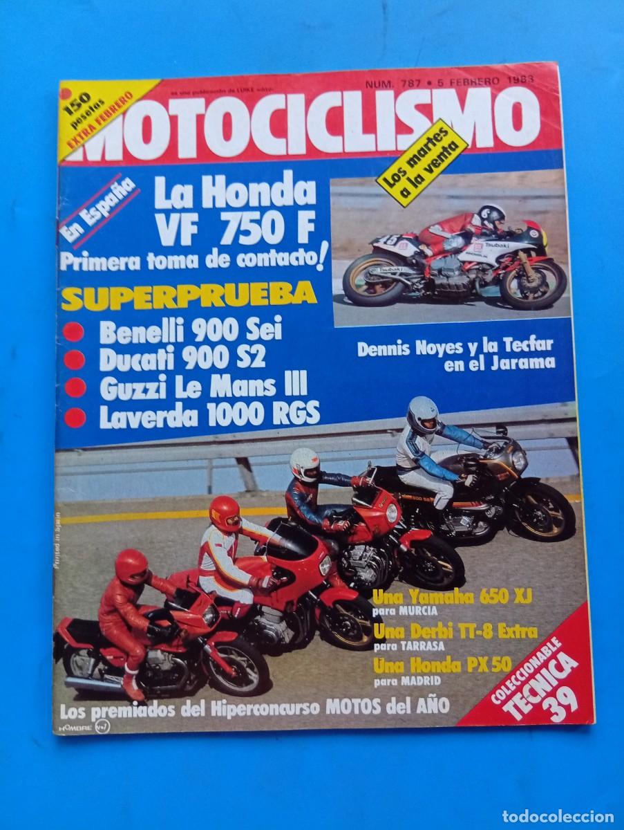 Coches y Motocicletas: MOTOCICLISMO. N&ordm; 787. A&Ntilde;O 1983. PRUEBA: HONDA VF 750 F. CATORCE A&Ntilde;OS DE PUCH MONZA II. ENTREV.. LEER