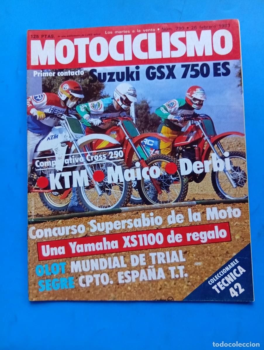 Coches y Motocicletas: MOTOCICLISMO. N&ordm; 790. A&Ntilde;O 1983. PRUEBA: SUZUKI GSX 750 ES. MONTESA 250 H-7 CARLOS MAS R&Eacute;PLICA.. LEER
