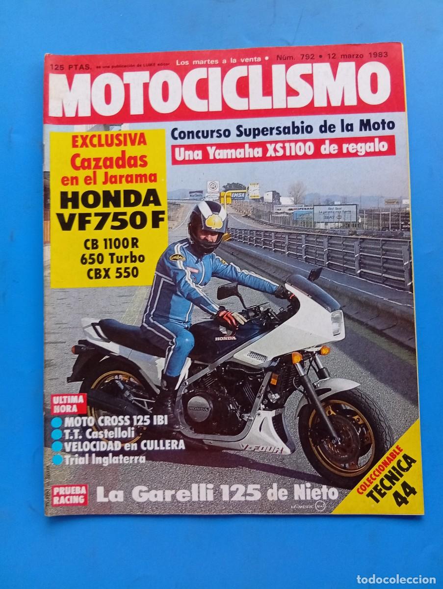 Coches y Motocicletas: MOTOCICLISMO. N&ordm; 792. A&Ntilde;O 1983. PRUEBA: HONDA VF 750 F. VELOCIDAD EN CULLERA. TRIAL DE INGLAT.. LEER