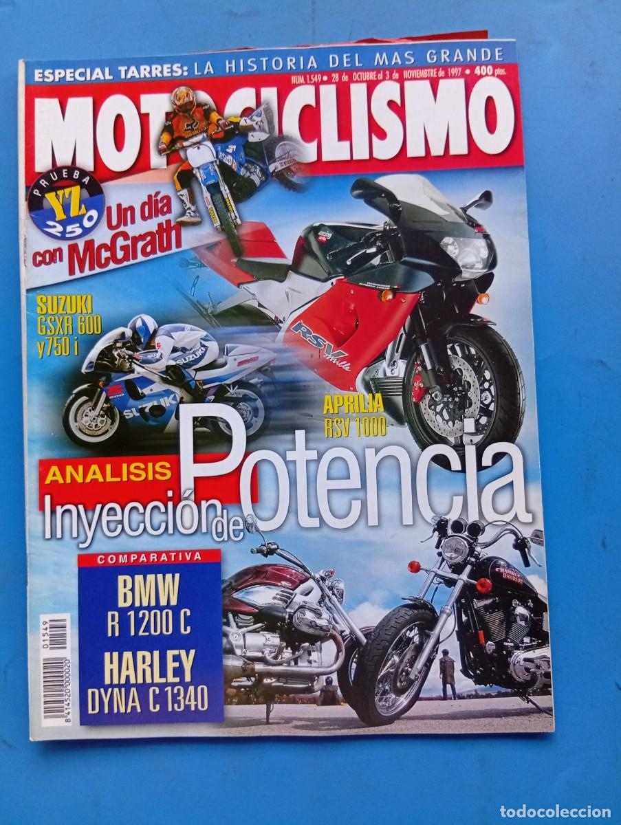 Coches y Motocicletas: MOTOCICLISMO. N&ordm; 1549. A&Ntilde;O 1997. SUZUKI GSXR 600. APRILIA RSV 1000. BMW R 1200 C. HARLEY-.... LEER.