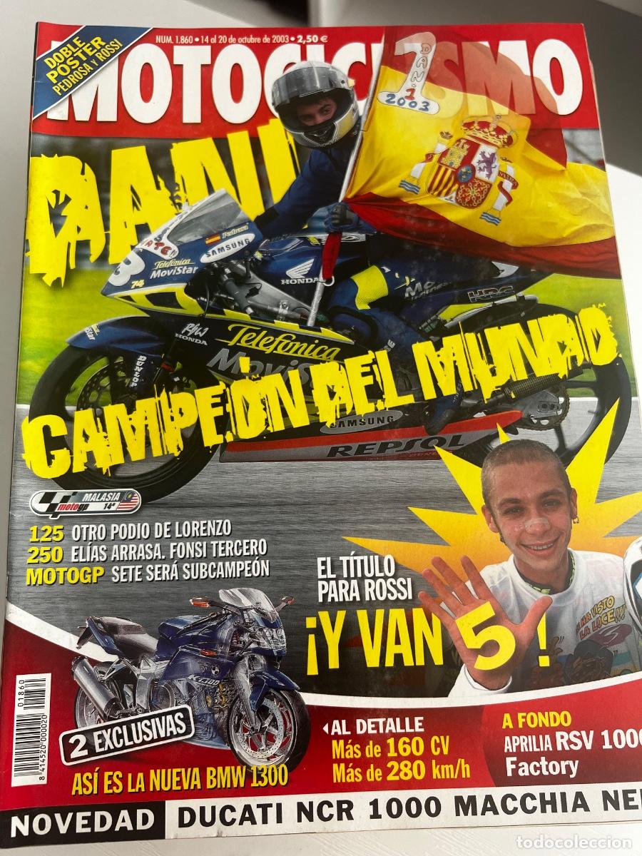 Coches y Motocicletas: MOTOCICLISMO. N&ordm; 1860. OCTUBRE 2003. NOVEDAD BMW K. APRILIA RSV FACTORY. NCR MACCHIA NERA. LEER
