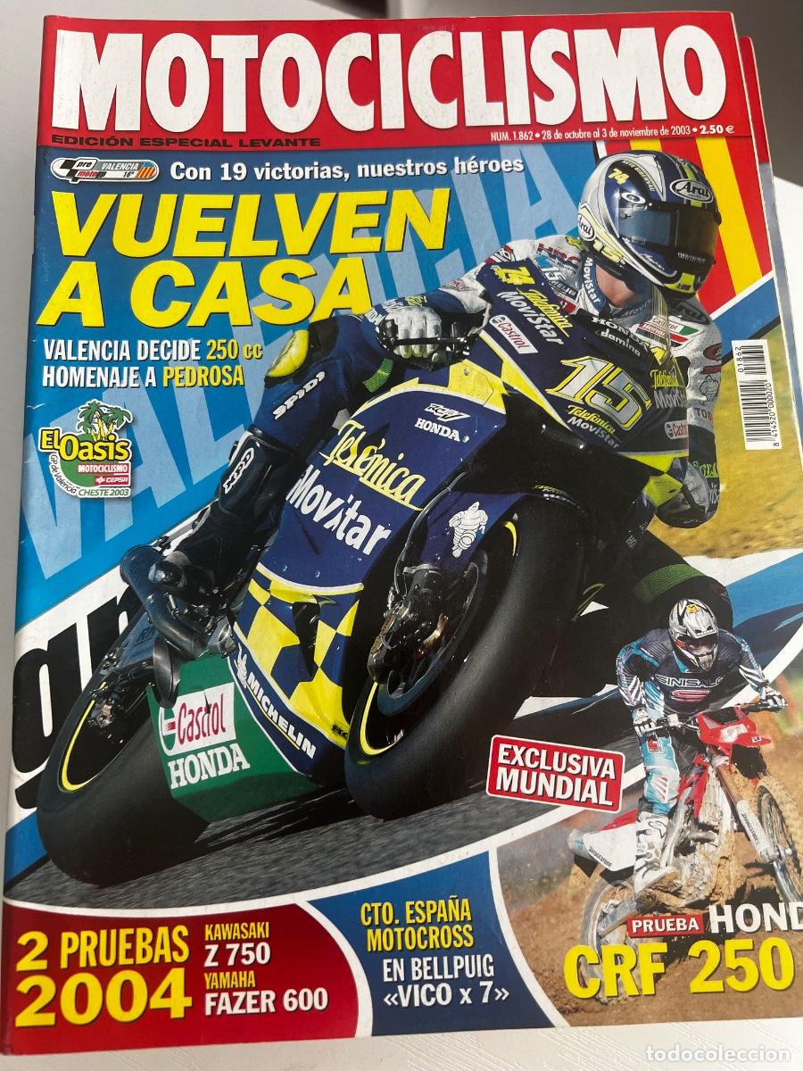 Coches y Motocicletas: MOTOCICLISMO. N&ordm; 1862. NOVIEMBRE 2003. KAWASAKI Z750. YAMAHA FZ6 FAZER. HONDA CRF 250 X.... LEER.