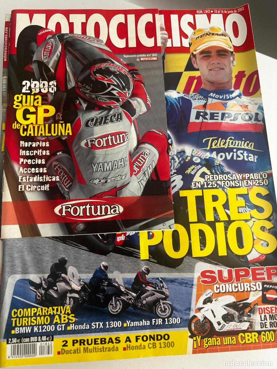 Coches y Motocicletas: MOTOCICLISMO. N&ordm; 1842. JUNIO 2003. PEDROSA Y PABLO EN 125, FONSI EN 250. TRES PODIOS. LEER