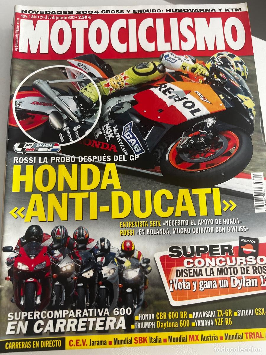 Coches y Motocicletas: MOTOCICLISMO. N&deg; 1844. JUNIO 2003. HONDA ANTI-DUCATI. HONDA CBR 600 RR. TRIUMPH DAYTONA 600. LEER