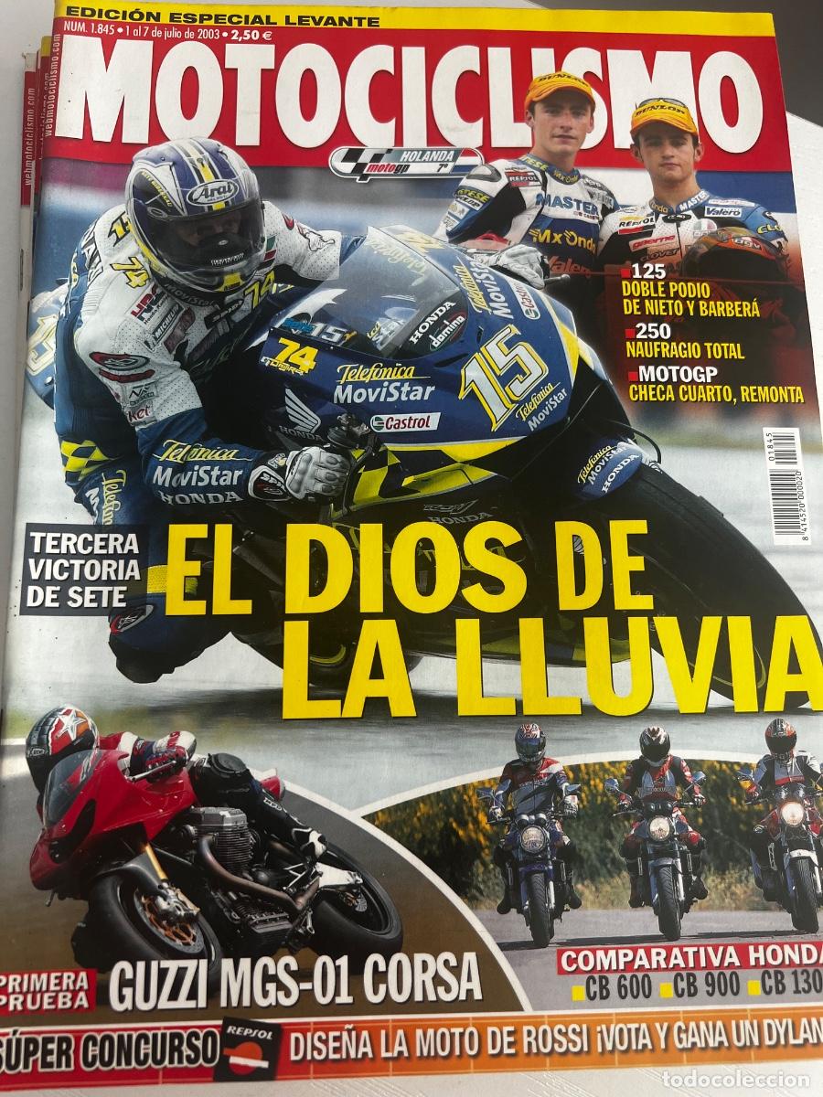 Coches y Motocicletas: MOTOCICLISMO. N&ordm; 1845. JULIO 2003. EL DIOS DE LA LLUVIA. TERCERA VICTORIA DE SETE. GUZZI MGS.. LEER.