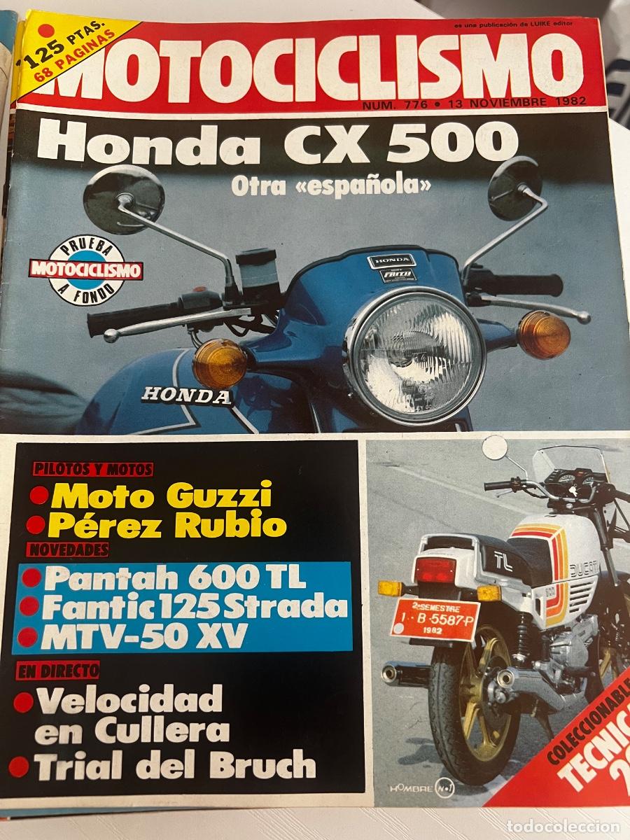 Coches y Motocicletas: MOTOCICLISMO. N&ordm; 776. NOV 1982. HONDA CX 500. FANTIC 125 STRADA. MTV-50 XV. KORK BALLINGTON.LEER