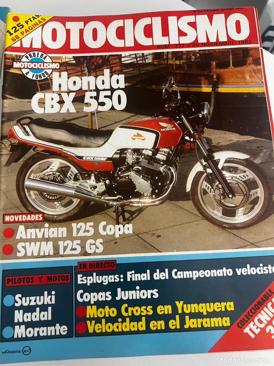 Coches y Motocicletas: MOTOCICLISMO. N&ordm; 777. A&Ntilde;O 1982. PRUEBA: HONDA CBX 550. NOVEDAD ANVIAN 125 COPA. MOTO-CROSS EN.. LEER