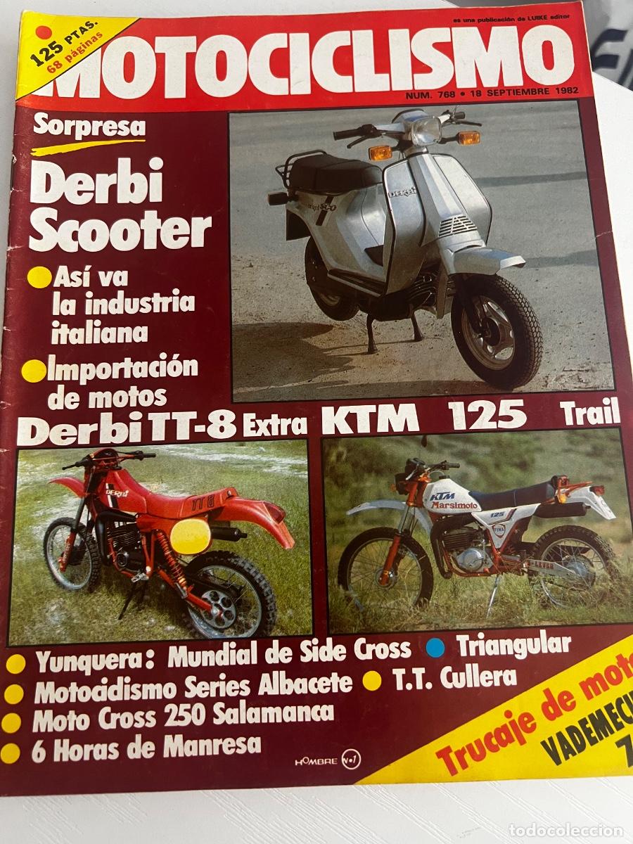 Coches y Motocicletas: MOTOCICLISMO. N&ordm; 768. SEPTIEMBRE 1982. PRUEBA: DERBI TT-8 EXTRA. IX MOTO-CROSS DE SALAMANCA. LEER