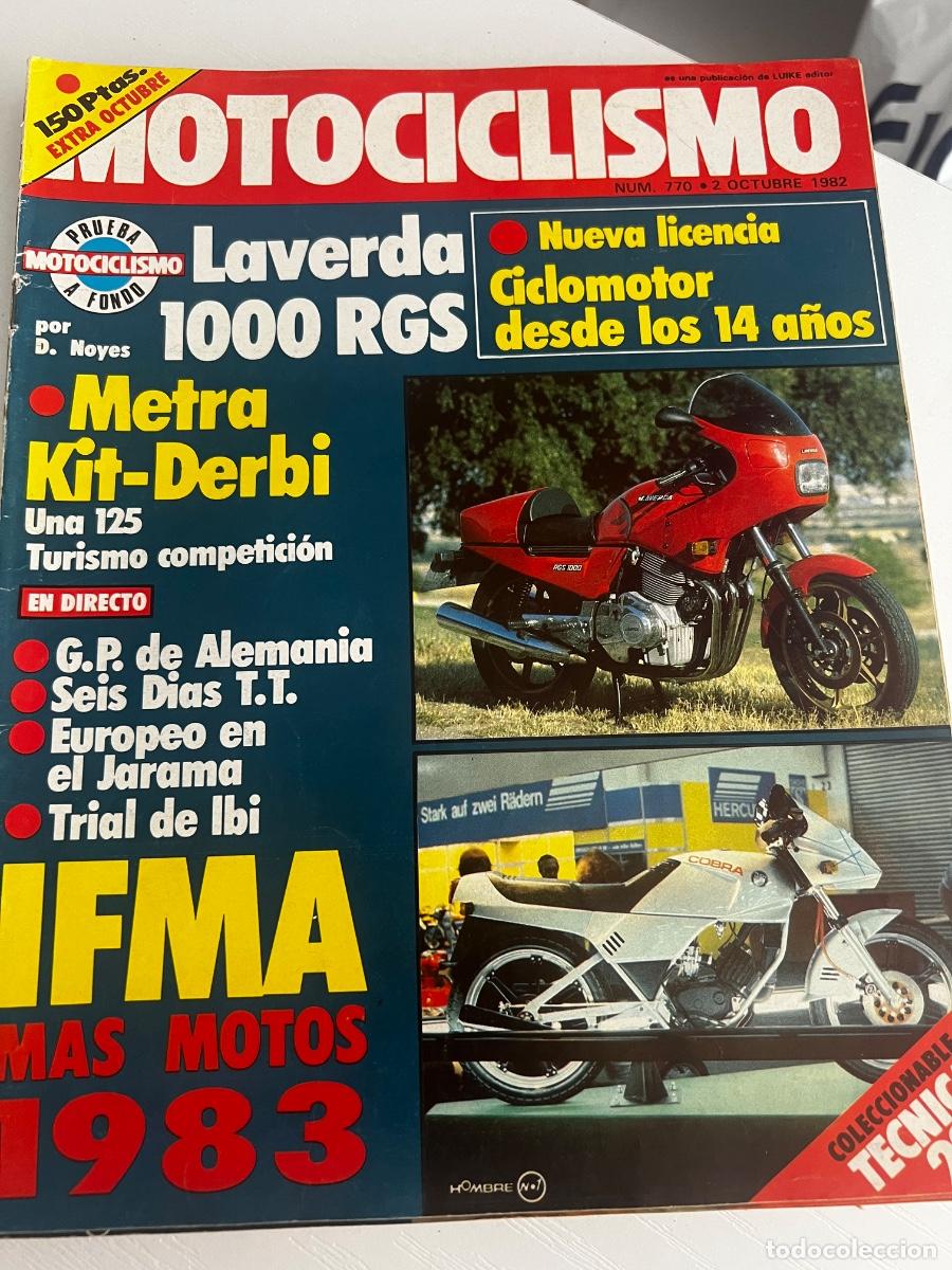 Coches y Motocicletas: MOTOCICLISMO. N&ordm; 770. OCTUBRE 1982. PRUEBA: LAVERDA 1000 RGS. NUEVA MONTESA CRONO. LEER