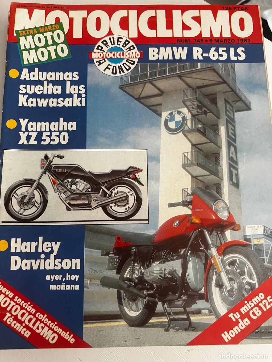 Coches y Motocicletas: MOTOCICLISMO. N&ordm; 745. MARZO 1982. PRUEBA: BMW R-65. YAMAHA XZ 550. FERRARI PRUEBA LA SUZUKI. LEER
