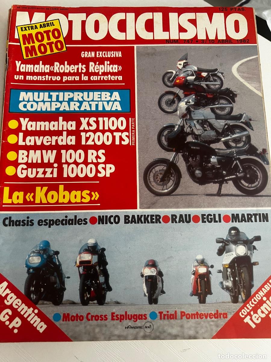 Coches y Motocicletas: MOTOCICLISMO. N&ordm; 747. A&Ntilde;O 1982. PRUEBA: YAMAHA TZ 500. T&Eacute;CNICAS DE LOS SIDES LCR. DUCATI ON T.. LEER