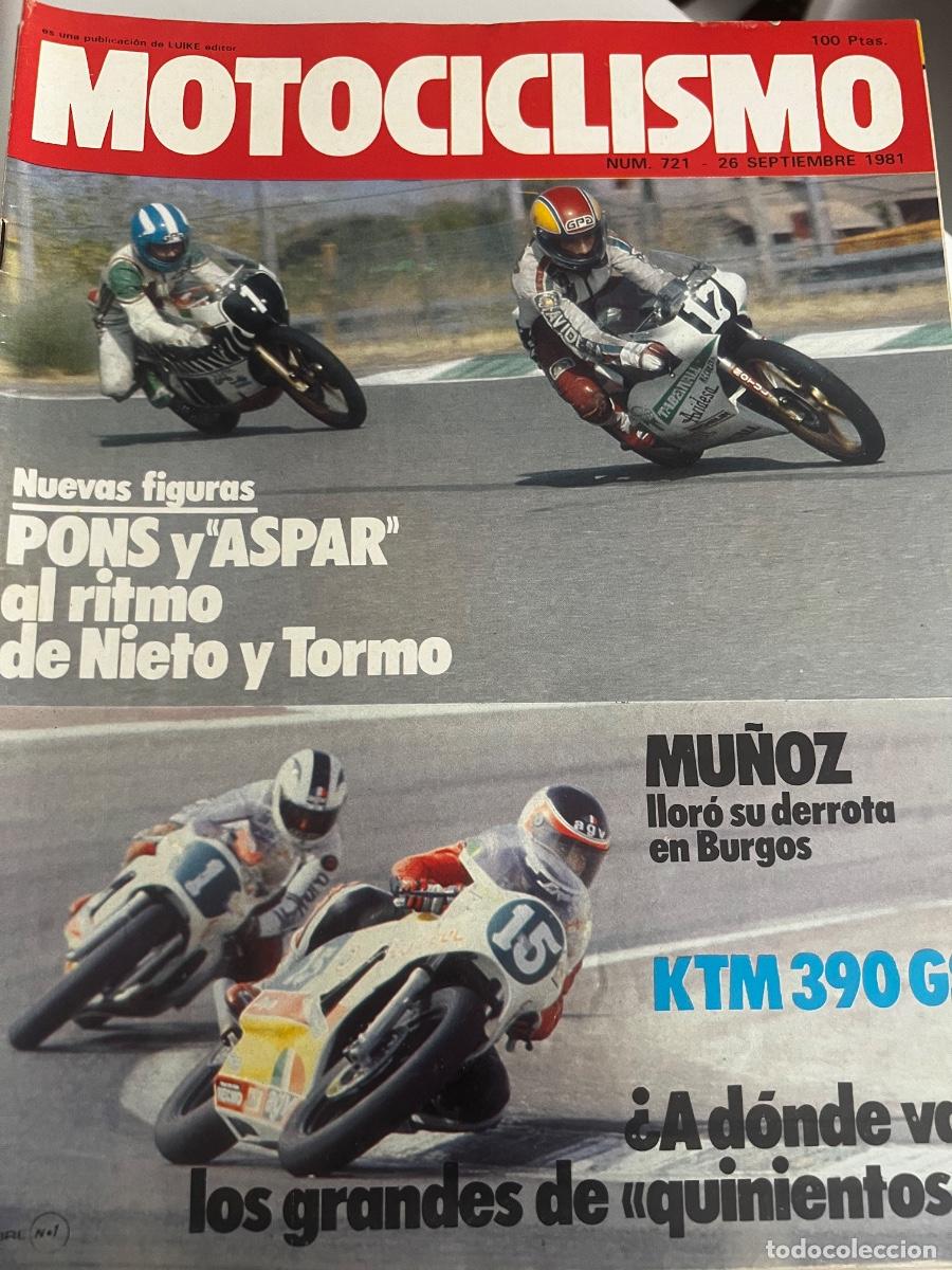 Coches y Motocicletas: MOTOCICLISMO. N&ordm; 721. A&Ntilde;O 1981. KTM 390 GS. PONS Y ASPAR A RITMO DE NIETO Y TORMO. MOTO-CROSS.. LEER