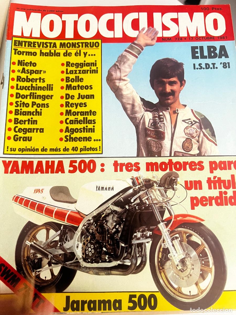 Coches y Motocicletas: MOTOCICLISMO. N&ordm; 724. OCTUBRE 1981. JARAMA 500. SWM 75 TT. TRIAL DE IBI. MOTOCICLISMO SERIES. LEER