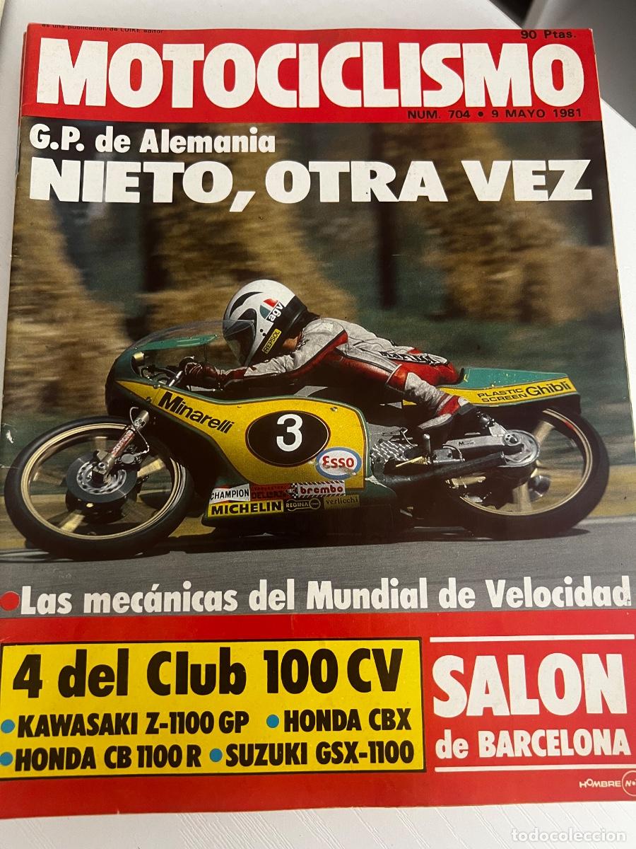 Coches y Motocicletas: MOTOCICLISMO. N&ordm; 704. A&Ntilde;O 1981. GP DE ALEMANIA. NIETO, OTRA VEZ. KAWASAKI Z-1100 GP. HONDA CB.. LEER