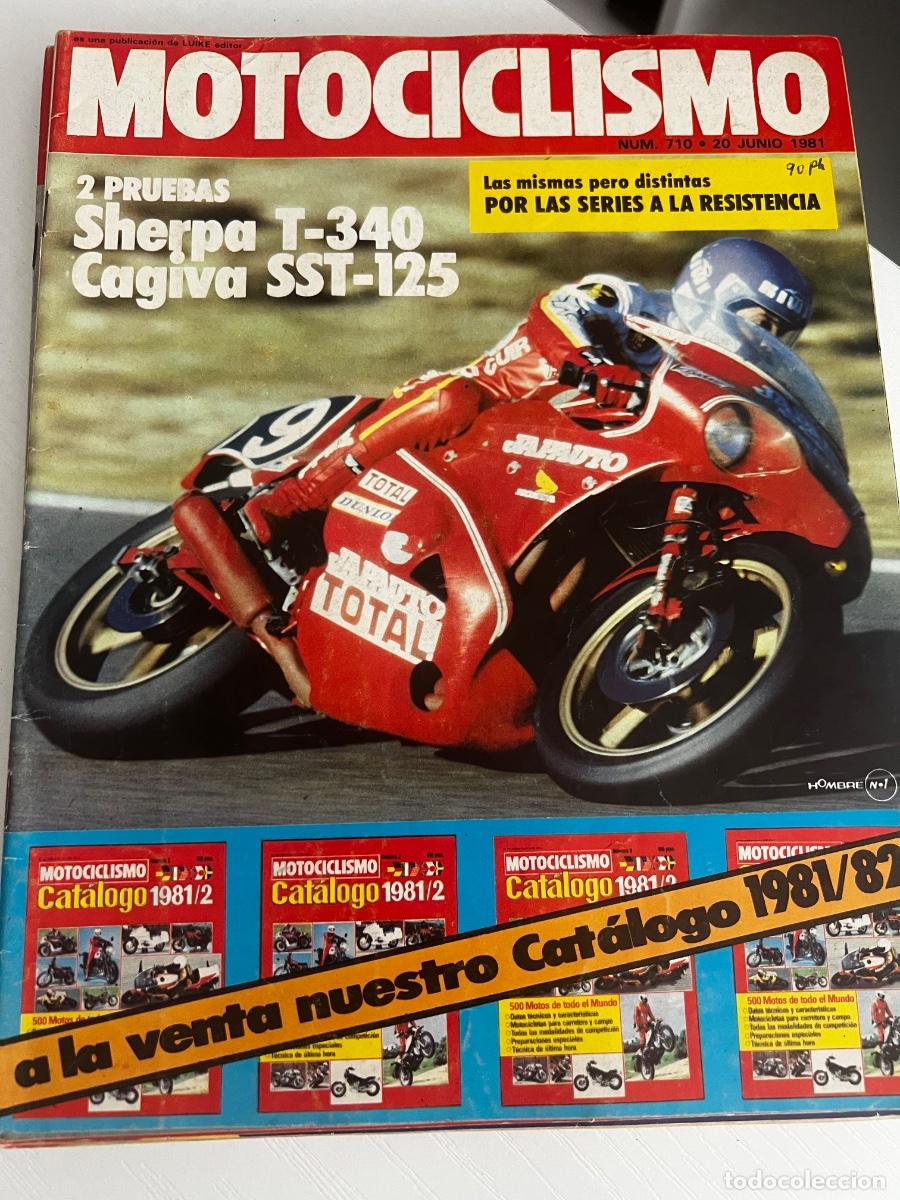 Coches y Motocicletas: MOTOCICLISMO. N&ordm; 710. A&Ntilde;O 1981. BULTACO SHERPA T-340. TRIAL DE USA. CAGIVA 125 S.. TRAE P&Oacute;STER. LEER
