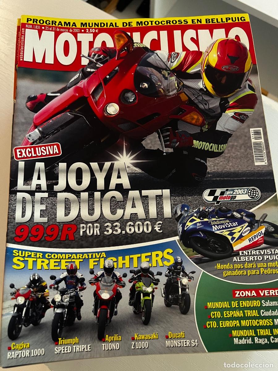 Coches y Motocicletas: MOTOCICLISMO. N&deg; 1831. MARZO 2003. LA JOYA DE DUCATI, 999 R. CAGIVA RAPTOR 1000. LEER