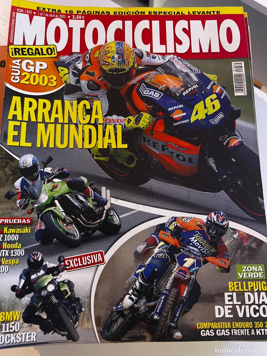 Coches y Motocicletas: MOTOCICLISMO. N&deg; 1832. ABRIL 2003. ARRANCA EL MUNDIAL. KAWASAKI Z 1000. HONDA VTX 1300. LEER