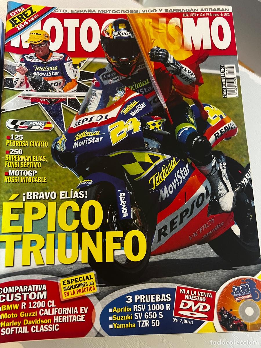 Coches y Motocicletas: MOTOCICLISMO. N&ordm; 1838. MAYO 2003. APRILIA RSV 1000 R. BMW R 1200 CL VS HARLEY DAVIDSON HERITAGE.LEER
