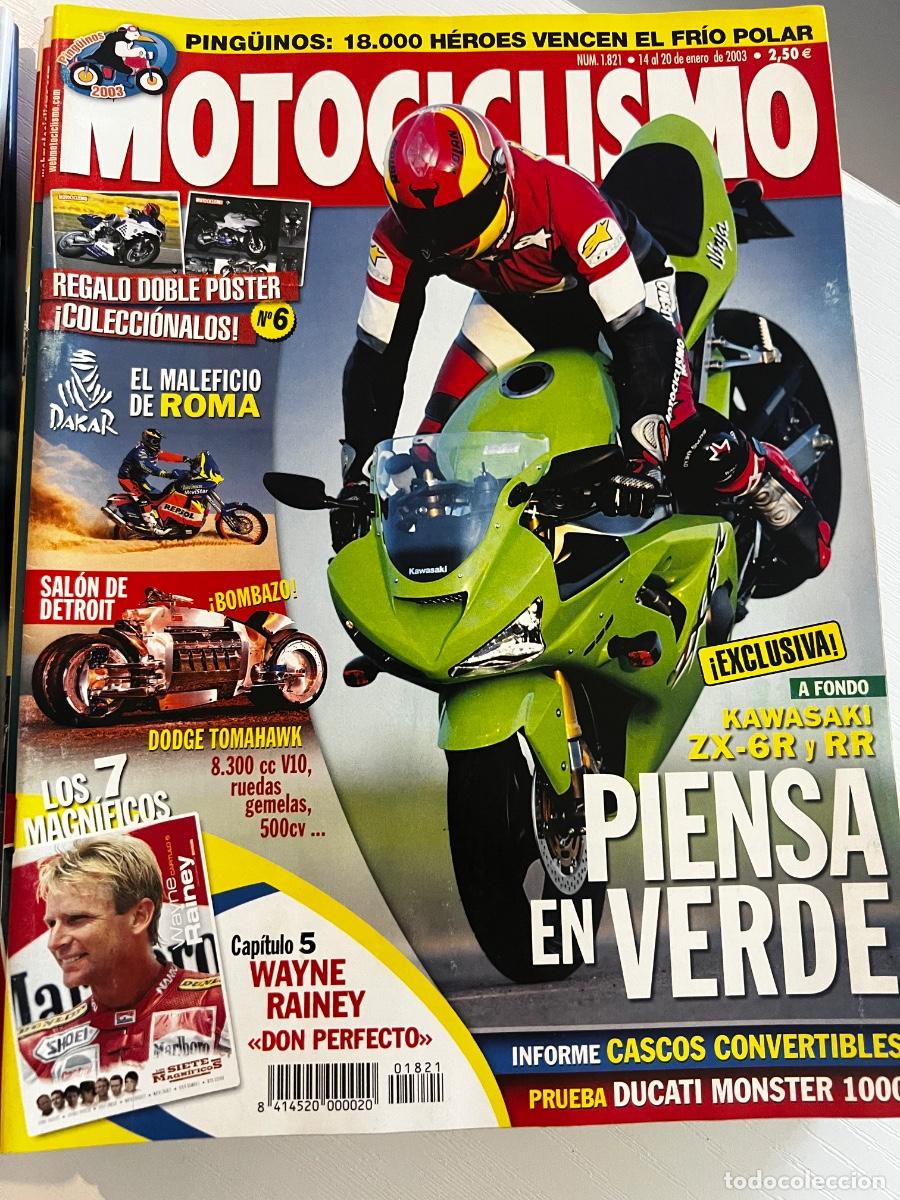 Coches y Motocicletas: MOTOCICLISMO. N&ordm; 1821. ENERO 2003. KAWASAKI ZX-6R Y RR. PIENSA EN VERDE. WAYNE RAINEY.... LEER.
