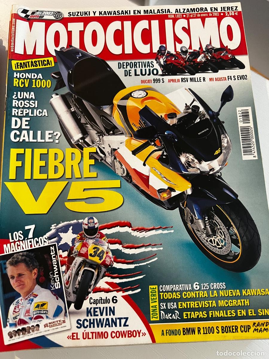 Coches y Motocicletas: MOTOCICLISMO. N&deg; 1822. ENERO 2003. FIEBRE V5. HONDA RCV 1000. DUCATI 999 S. MV AGUSTA F4 S EVO2