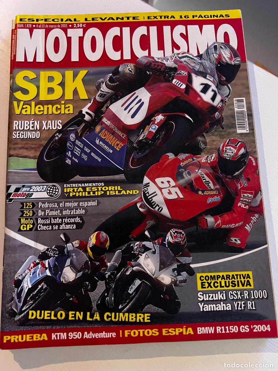 Coches y Motocicletas: MOTOCICLISMO. N&deg; 1828. MARZO 2003. SBK VALENCIA. RUB&Eacute;N XAUS SEGUNDO. PEDROSA EL MEJOR ESPA&Ntilde;OL.