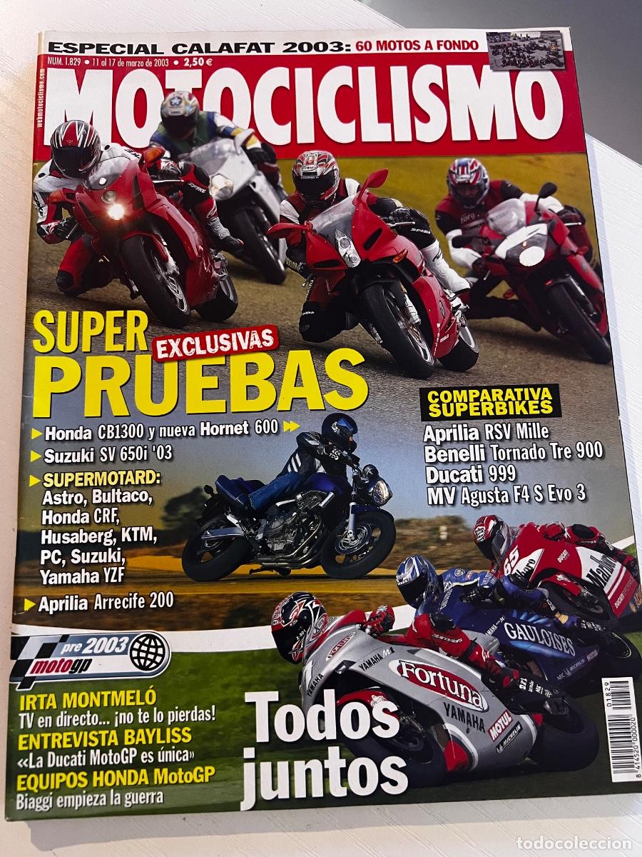 Coches y Motocicletas: MOTOCICLISMO. N&deg; 1829. MARZO 2003. SUPER PRUEBAS. HONDA CB1300. NUEVA HORNET 600. LEER