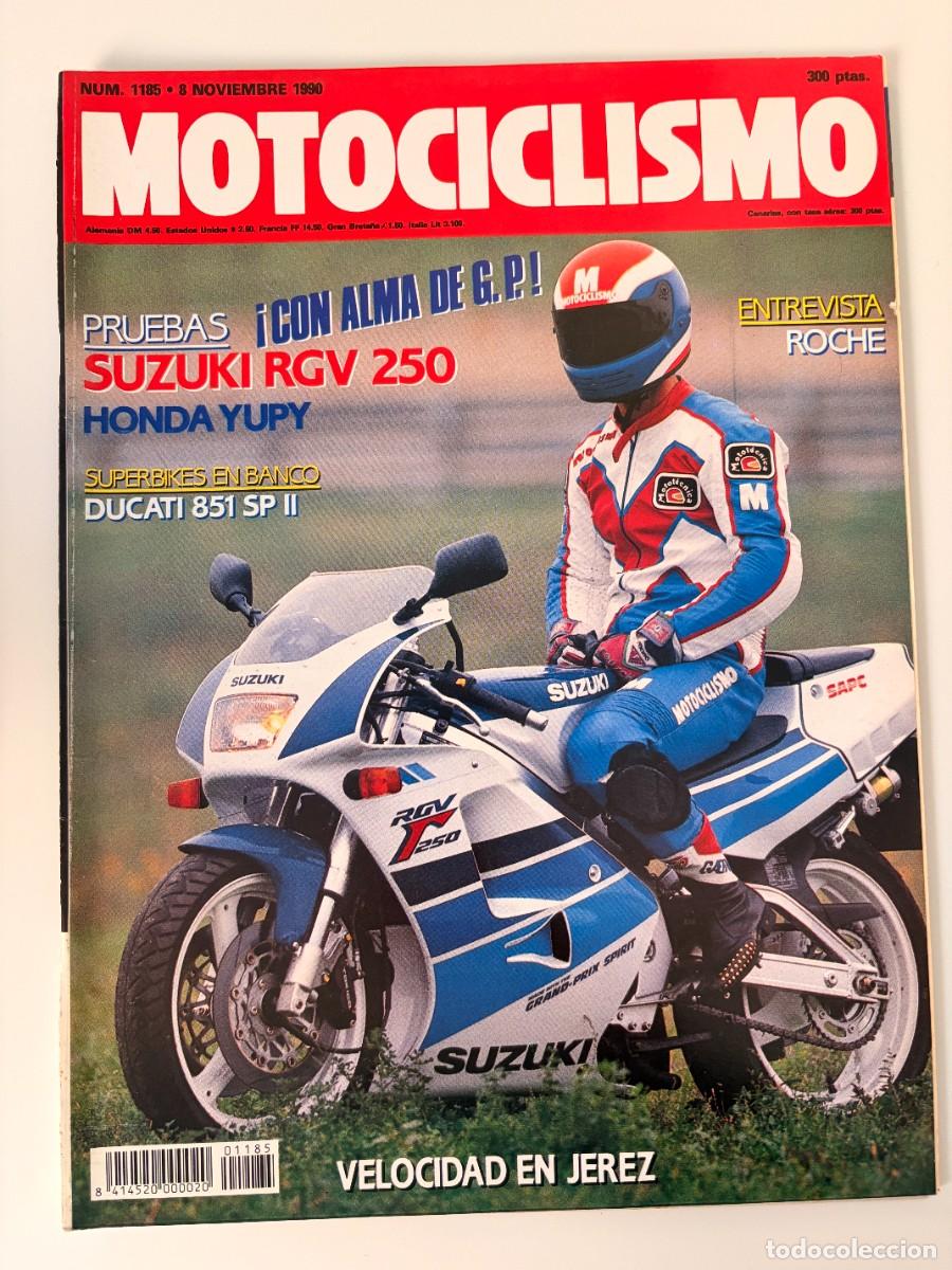 Cars and Motorcycles: MOTOCICLISMO. N&ordm; 1185. NOVIEMBRE 1990.SUZUKI RGV 250. CIRCUITO DE ESPA&Ntilde;A DE VELOCIDAD. LEER