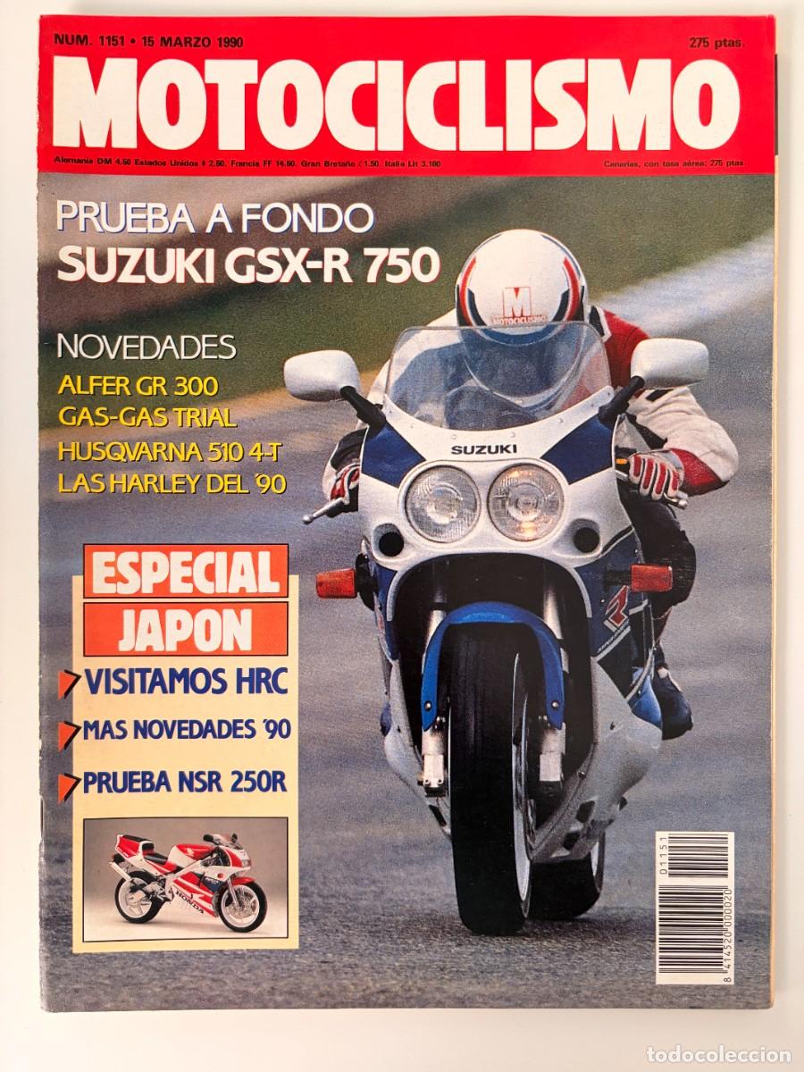 Coches y Motocicletas: MOTOCICLISMO. N&deg; 1151. MARZO 1990. SUZUKI GSX-R 750. ALFER GR 300. GAS-GAS TRIAL. LEER