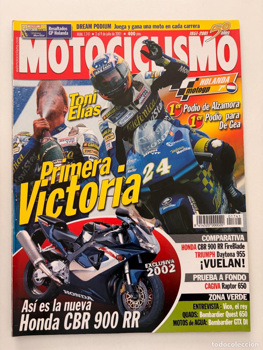 Coches y Motocicletas: MOTOCICLISMO. N&deg; 1741. JULIO 2001. TONI EL&Iacute;AS, PRIMERA VICTORIA. PODIO DD ALZAMORA. LEER.