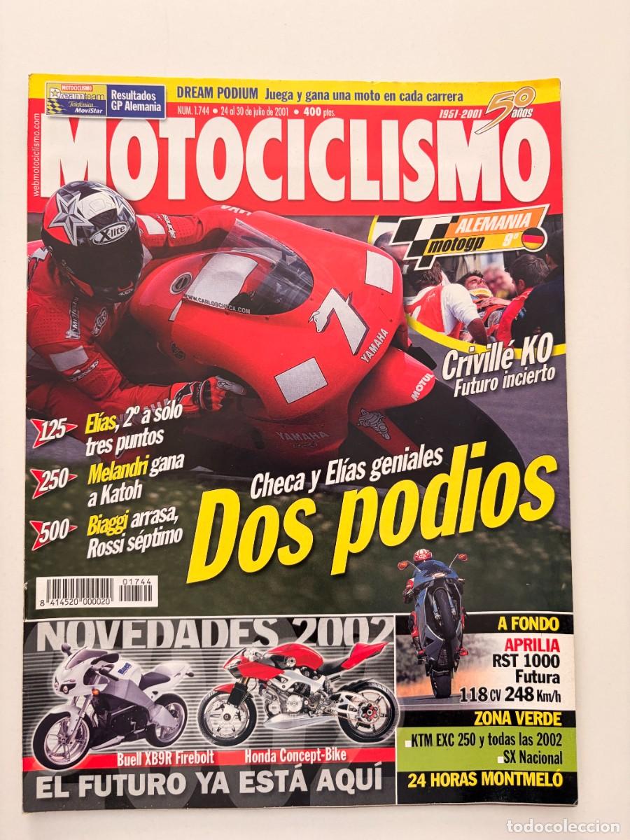Coches y Motocicletas: MOTOCICLISMO. N&deg; 1744. JULIO 2001. CHECA Y ELIAS DOS PODIOS. APRILIA RST 1000 FUTURA. LEER