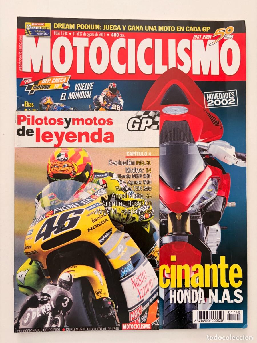 Coches y Motocicletas: MOTOCICLISMO. N&deg; 1748. AGOSTO 2001. ALUCINANTE HONDA N.A.S. MX SUIZA. SX NACIONAL. LEER