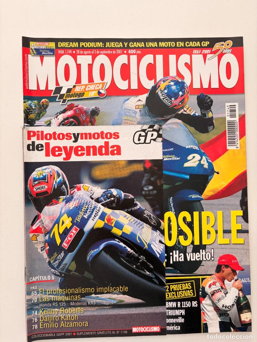 Coches y Motocicletas: MOTOCICLISMO. N&deg; 1749. AGOSTO 2001. EL&Iacute;AS GANA Y ES L&Iacute;DER. BIAGFI REGALA EL MUNDIAL A ROSSI. LEER