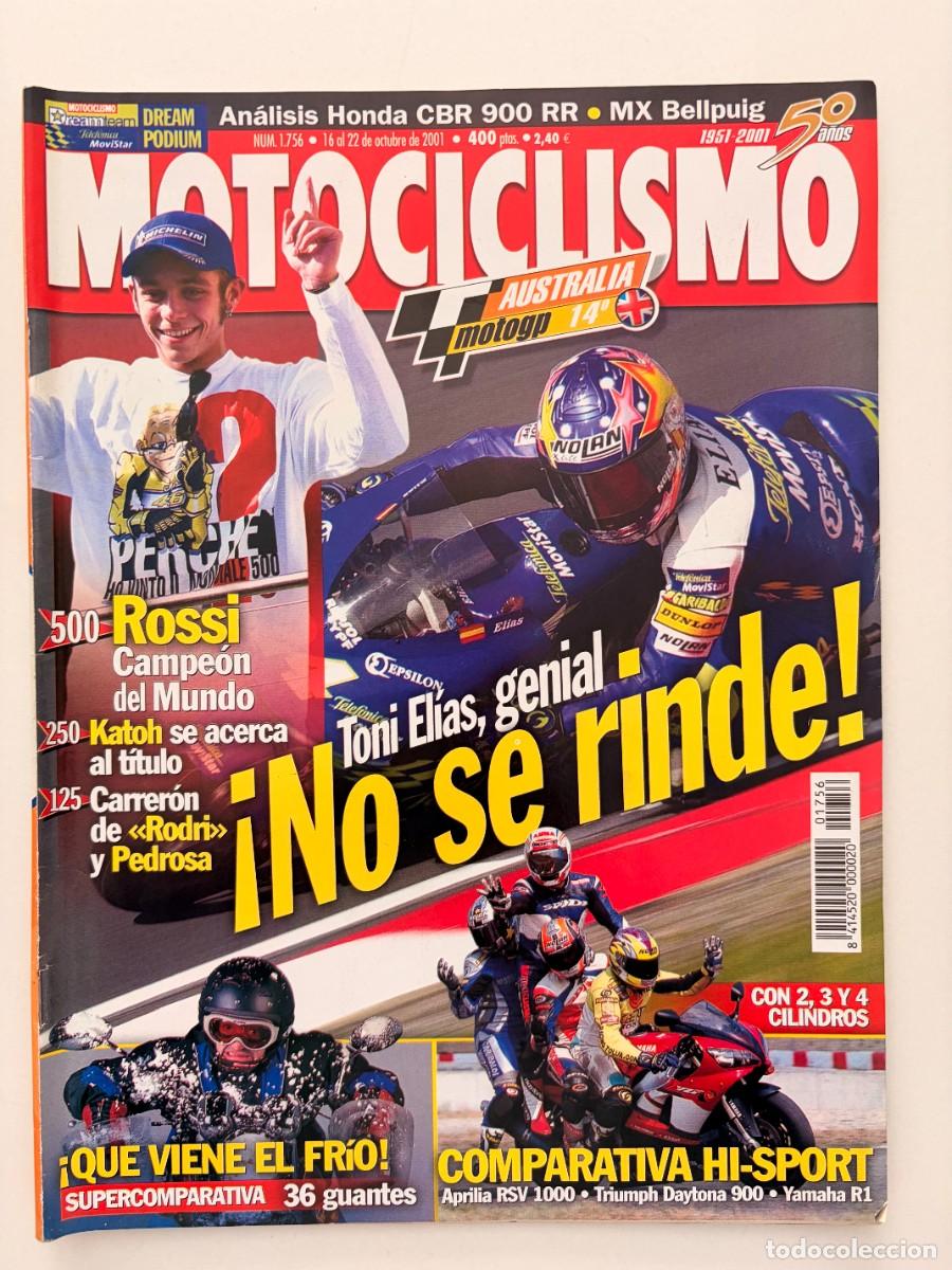 Coches y Motocicletas: MOTOCICLISMO. N&ordm; 1756. OCTUBRE 2001. PRUEBA: HONDA CBR 900 RR. KYMCO GRAN DINK 150. CIRCUITO. LEER