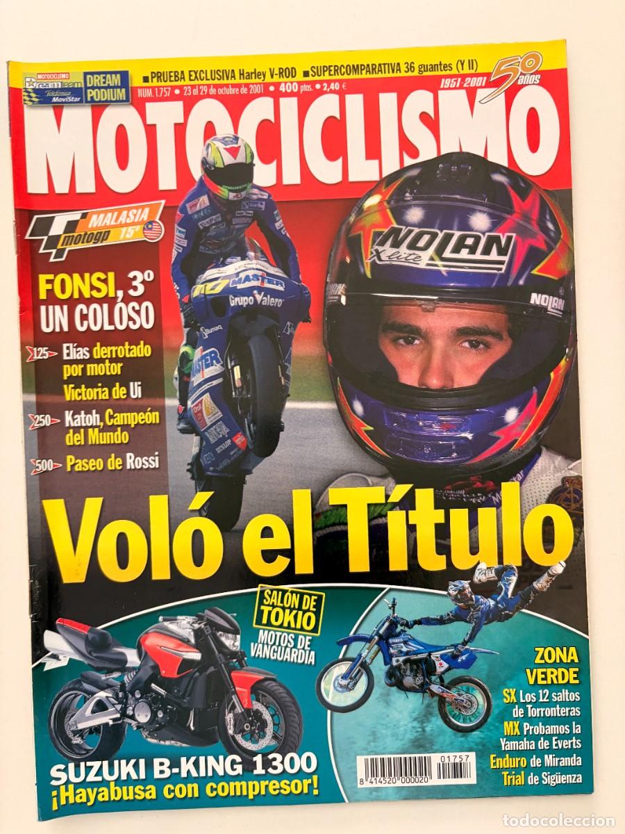 Coches y Motocicletas: MOTOCICLISMO. N&ordm; 1757. OCTUBRE 2001. PRUEBA: SUZUKI AN 650 BURGMAN. HARLEY DAVIDSON VRSCA. LEER