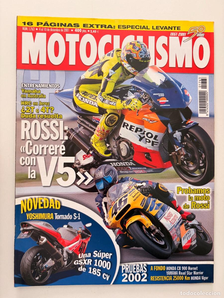 Coches y Motocicletas: MOTOCICLISMO. N&ordm; 1763. DICIEMBRE 2001. PRUEBA: HONDA CB 900 HORNET. DUELO DE CAMPEONES. LEER.