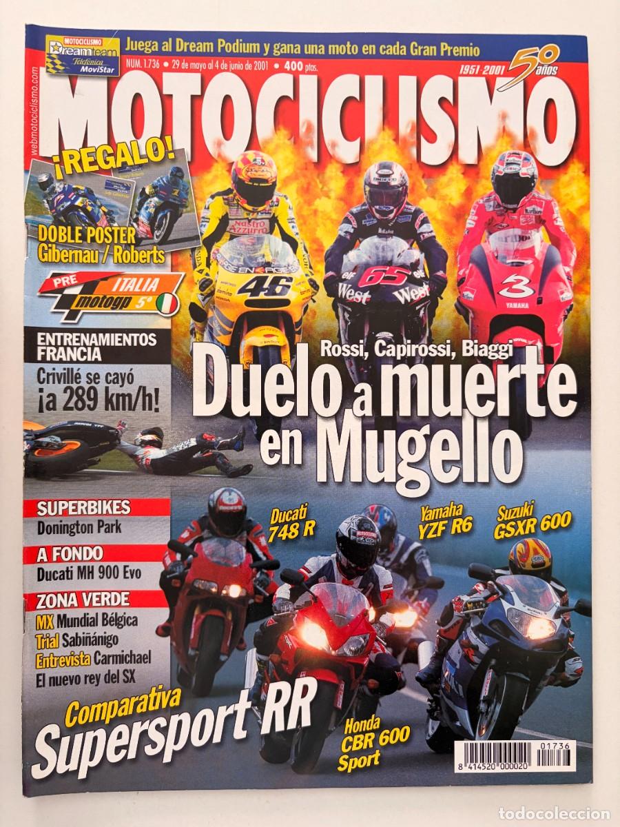 Coches y Motocicletas: MOTOCICLISMO. N&deg; 1736. MAYO 2001. DUELO A MUERTE EN MUGELLO. COMPARATIVA SUPERAPORT RR. LEER