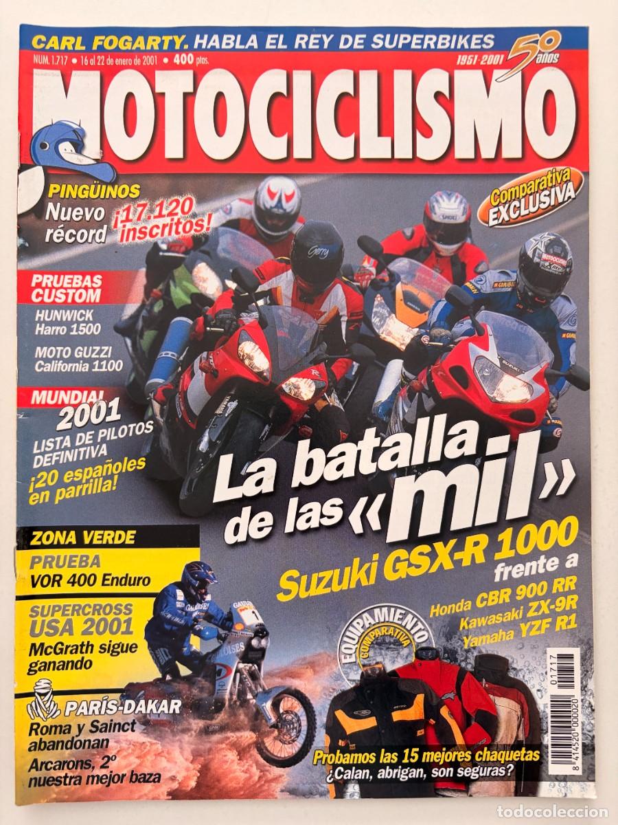 Coches y Motocicletas: MOTOCICLISMO. N&deg; 1717. ENERO 2001. LA BATALLA DE LAS MIL. SUZUKI GSX-R 1000. LEER