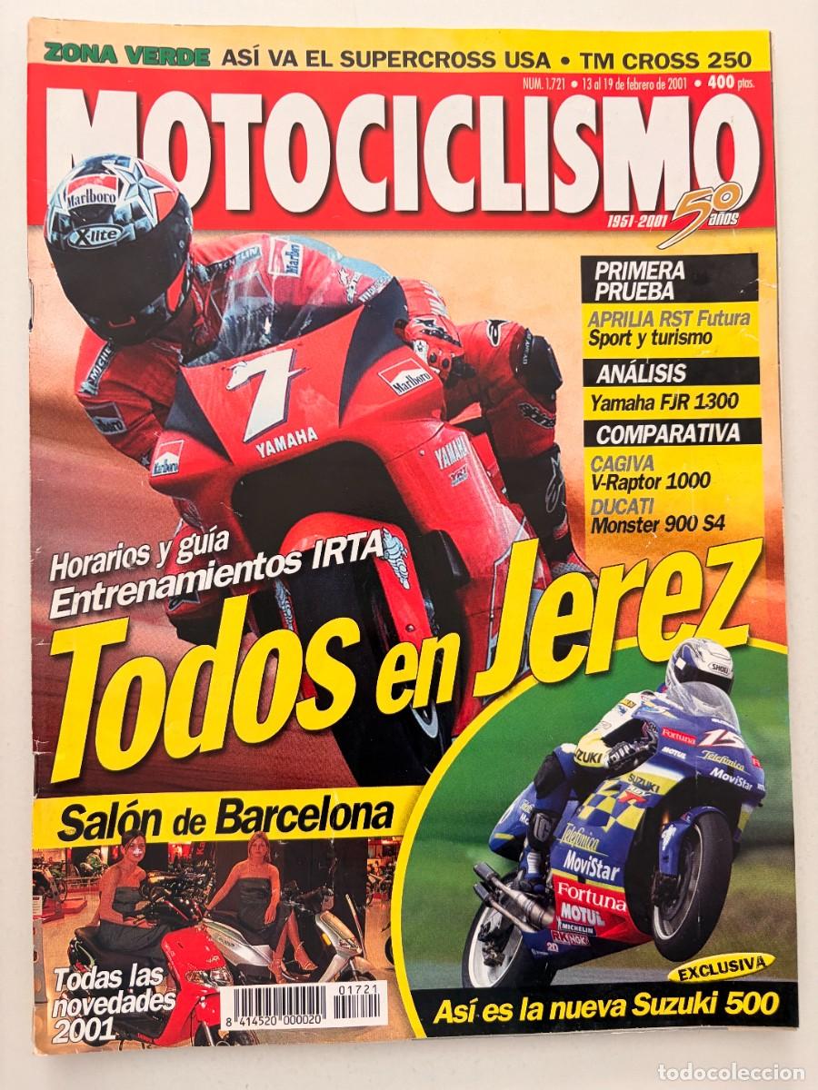 Coches y Motocicletas: MOTOCICLISMO. N&deg;1721. FEBRERO 2001. TODOS EN JEREZ. SAL&Oacute;N DE BARCELONA. APRILIA RST FUTURA. LEER