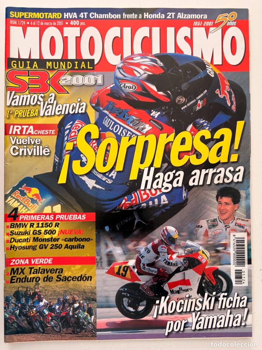 Cars and Motorcycles: MOTOCICLISMO. N&ordm; 1724. MARZO 2001. HAGA ARRASA. KOCINSKI FICHA POR YAMAHA. VUELVE CRIVILLE. LEER.