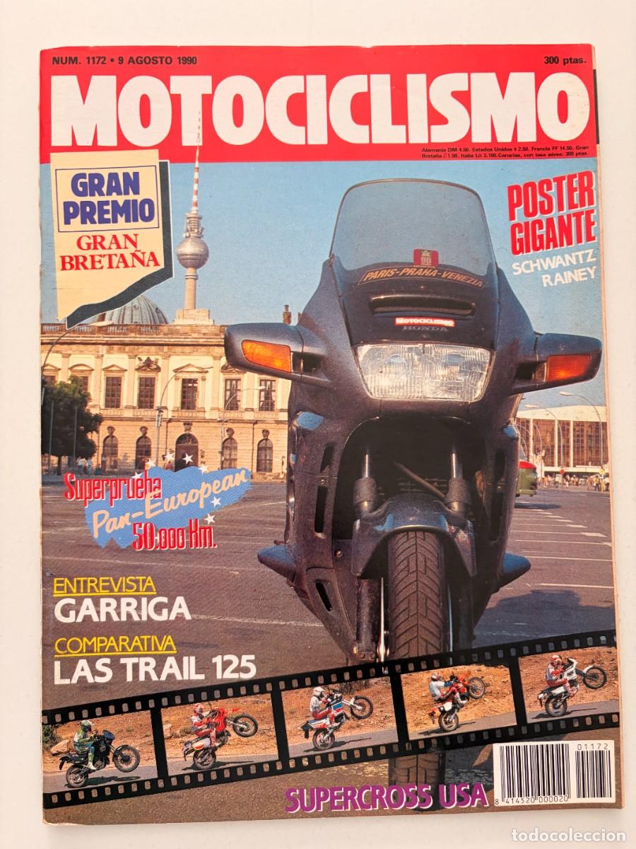Coches y Motocicletas: MOTOCICLISMO. N&ordm; 1172. AGOSTO 1990. HONDA PAN-EUROPEAN. LA VUELTA AL MUNDO. GRAN PREMIO. LEER