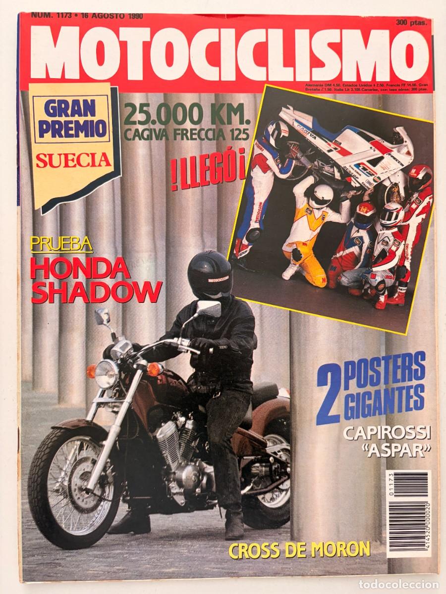 Coches y Motocicletas: MOTOCICLISMO. N&ordm; 1173. AGOSTO 1990. HONDA SHADOW. CAGIVA FRECCIA. LA VUELTA AL MUNDO. LEER
